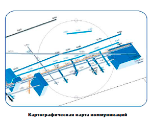 Картографическая карта коммуникаций