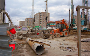 Строительство станции метро «Золотая Нива» Новосибирск фото Галины Эрентраут